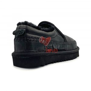 Купить Низкие слиперы Stitch Slip Leather - Black фото 3
