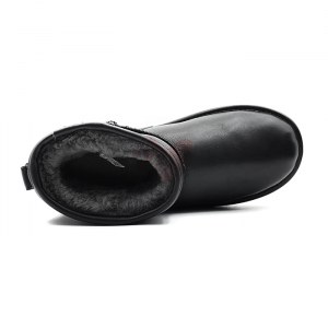 Купить Угги Classic Mini Leather - Black фото 3