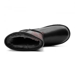 Купить Угги Classic Short Leather - Black фото 3